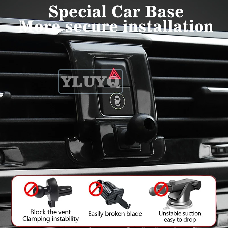 لسيارات BMW X1 X2 F39 F47 F48 F49 2016-2022 حامل هاتف مغناطيسي للسيارة حامل ملاحة الجاذبية 360 °   ملحقات السيارة القابلة للدوران