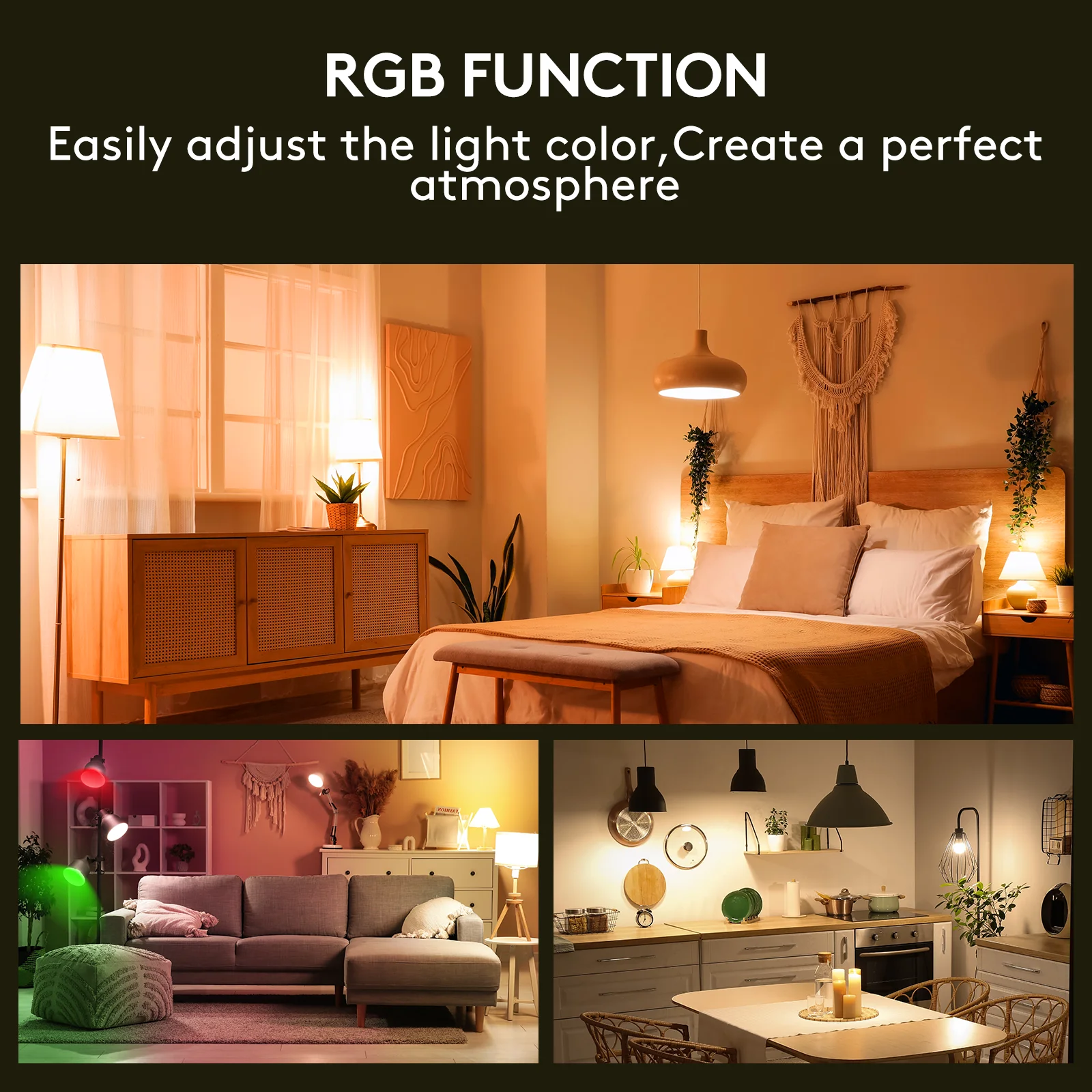 Battery Operated LED Rechargeable RGB Backup Light Bulb With Remote Control, Portable Emergency Lamp for Outdoor Camping Picnic