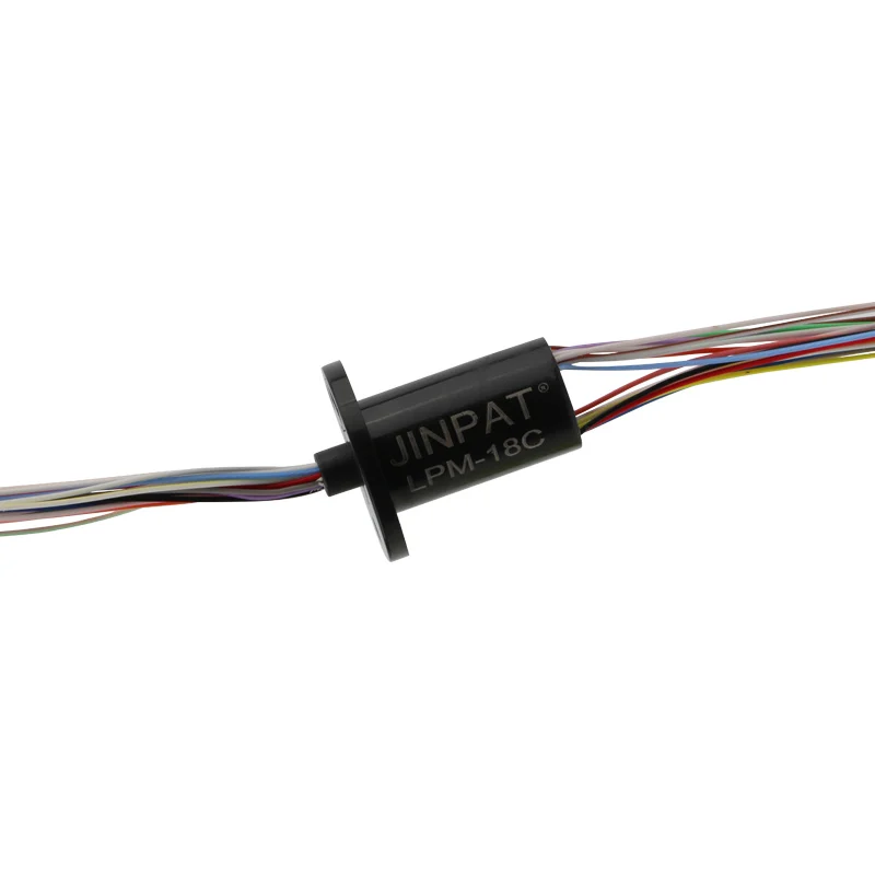 JINPAT  Slip Ring LPM-18C 18 Circuits 300RPM Low Torque Very Low Contact Resistance Compact Structure USB for Mechanical