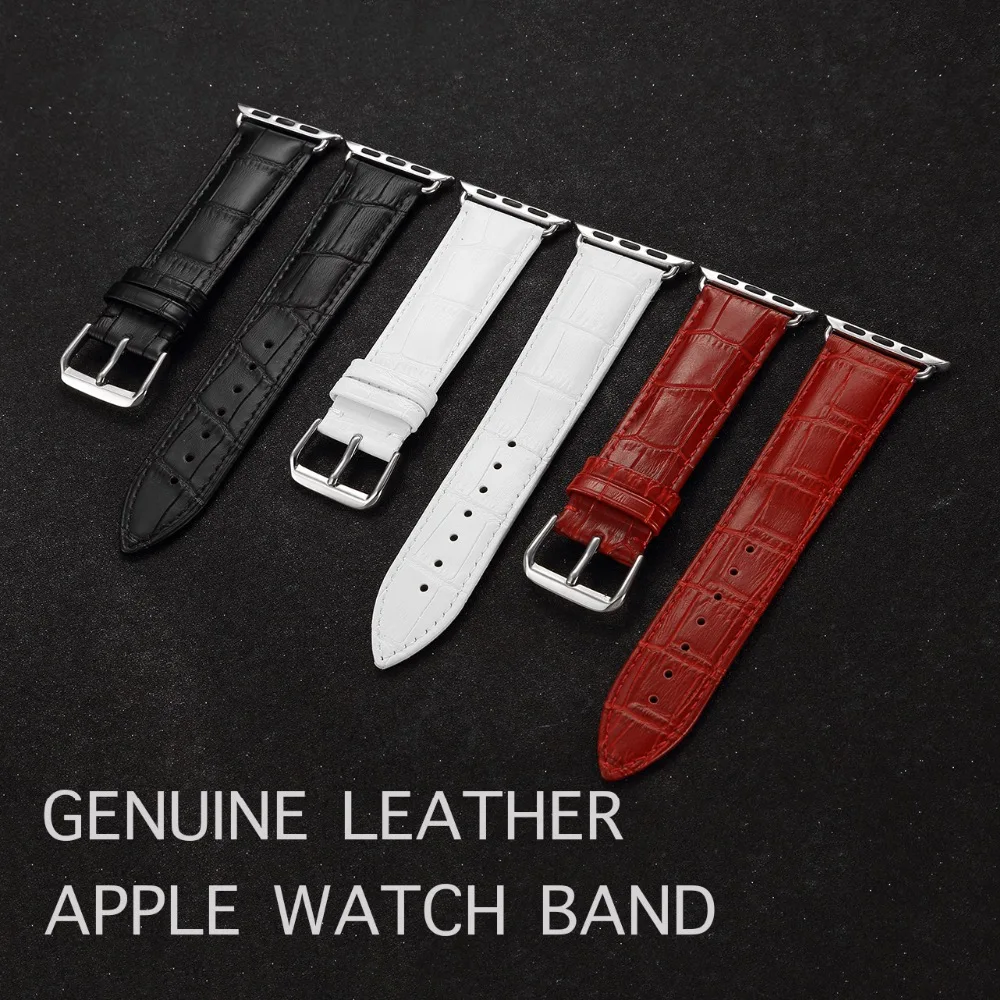 Hochwertiges Lederarmband für Apple Watch Band Ultra 3 2 49 mm iWatch Serie 11/10/9/8/7/SE/6/5/4/3/2 42 mm 38 44 40 mm 45 46 41 mm – Detail 2