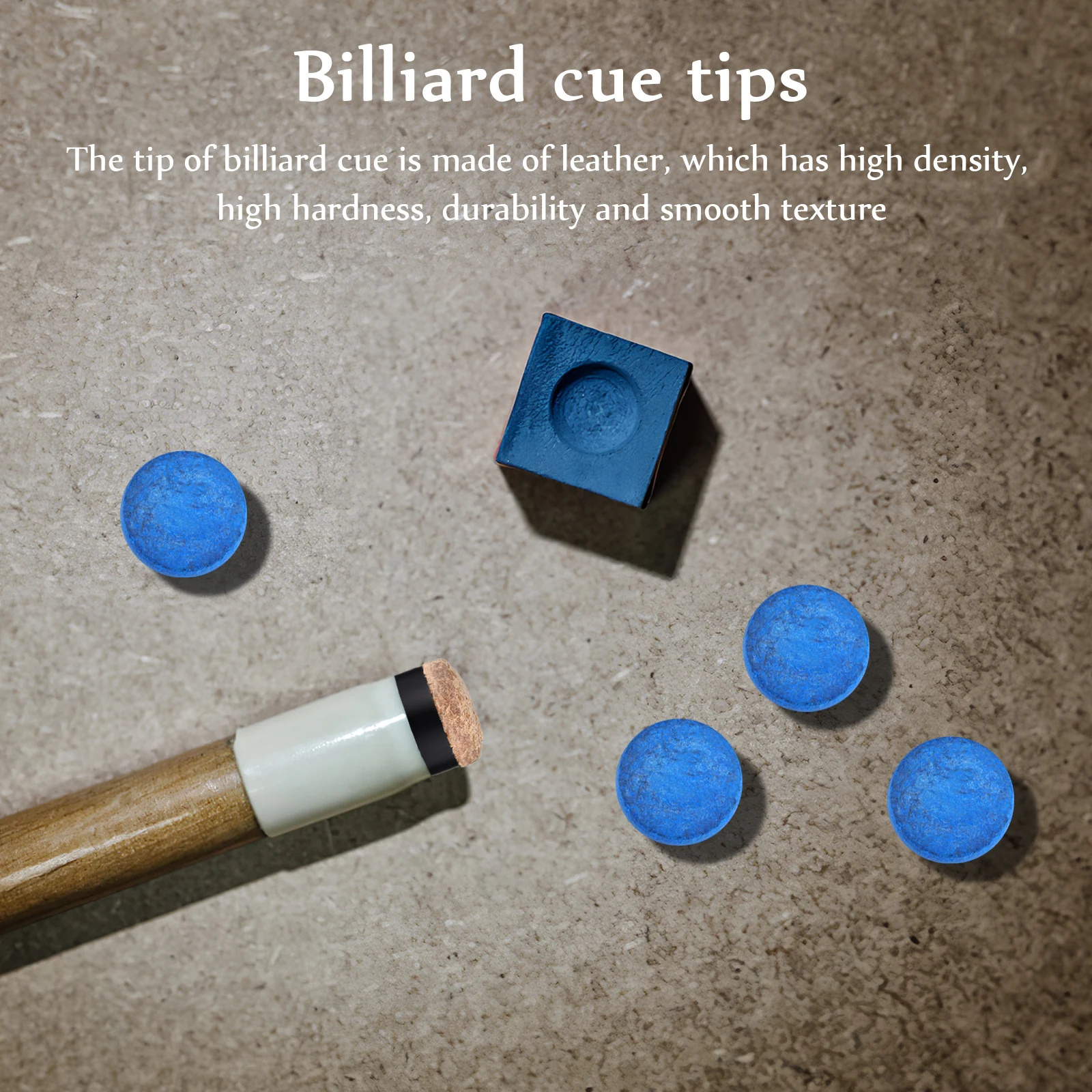 

40Pcs Replaceable Cue Tips Billiard Supplies Strong Durable Long Lasting Effort Saving for Billiard Enthusiasts