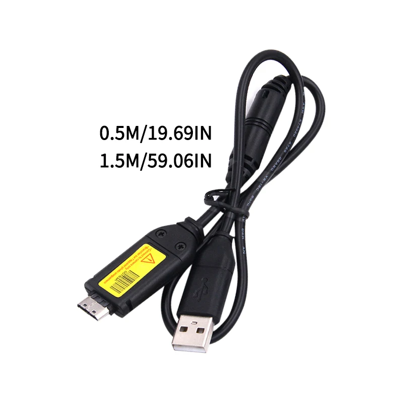USB 2.0 Data Power Adapter Connector Cable For Samsung Camera ST61 ST65 ST70 PL120 SUC-C3 0.5m 1.5m 2 In 1 Charging Data Cable