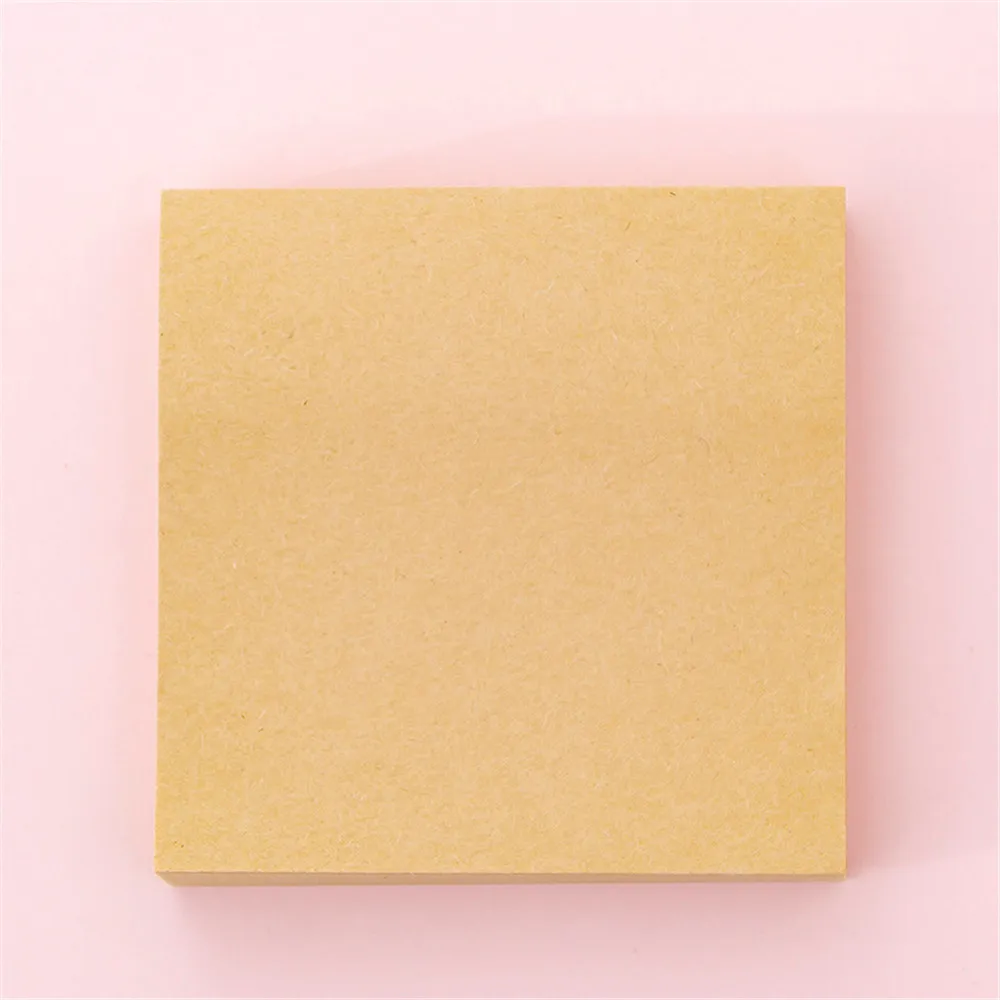 Portable 80 Sheets Simple Blank Grid Sticky Note Memo Pad for Making Notes Planning Notepad Stationary Office School Supplies