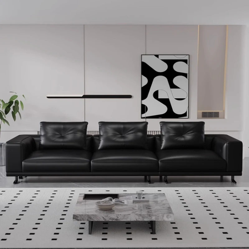 

# Modern Sectional Sofa Couch High Quality Genuine Leather Living Room Furniture Set Home Furniture Hotel Lounge