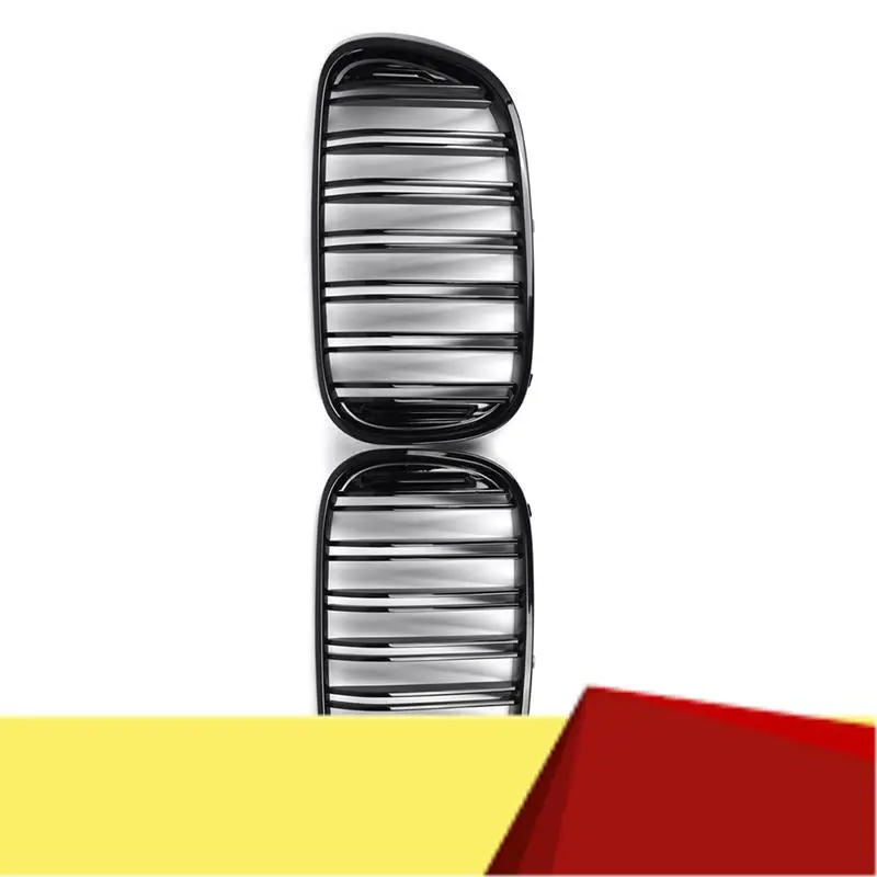 

Glossy Black Dual Slats Front Kidney Grille Grill Replacement For BMW 7 Series G11 G12 2016-2018-M53K