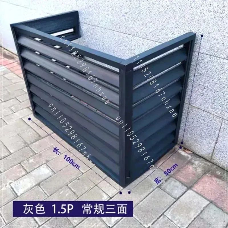 Unit Ventilation Rainproof Louver GrilleCustomized Aluminum Alloy Air Conditioner Outer HoodAir Conditioner Outer Hood Outdoor