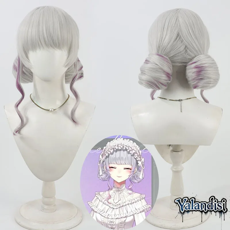 Yalandisi& Virtual YouTube Higuchi Kaede Cosplay Wig Halloween Party Prop Synthetic Hair Heat Resistant Fiber+Wig Cap