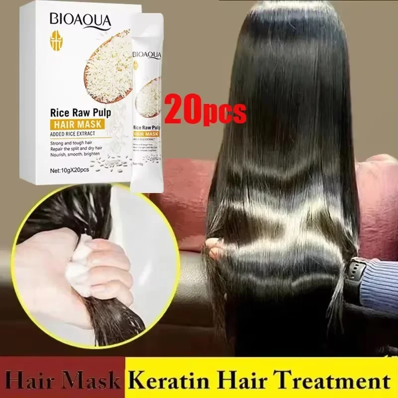 

Magical Keratin Hair Mask 5 Seconds Fast Repair Damaged Frizzy Hair Soft Smooth Shiny Straightening Deep Moisturizing Hair Care