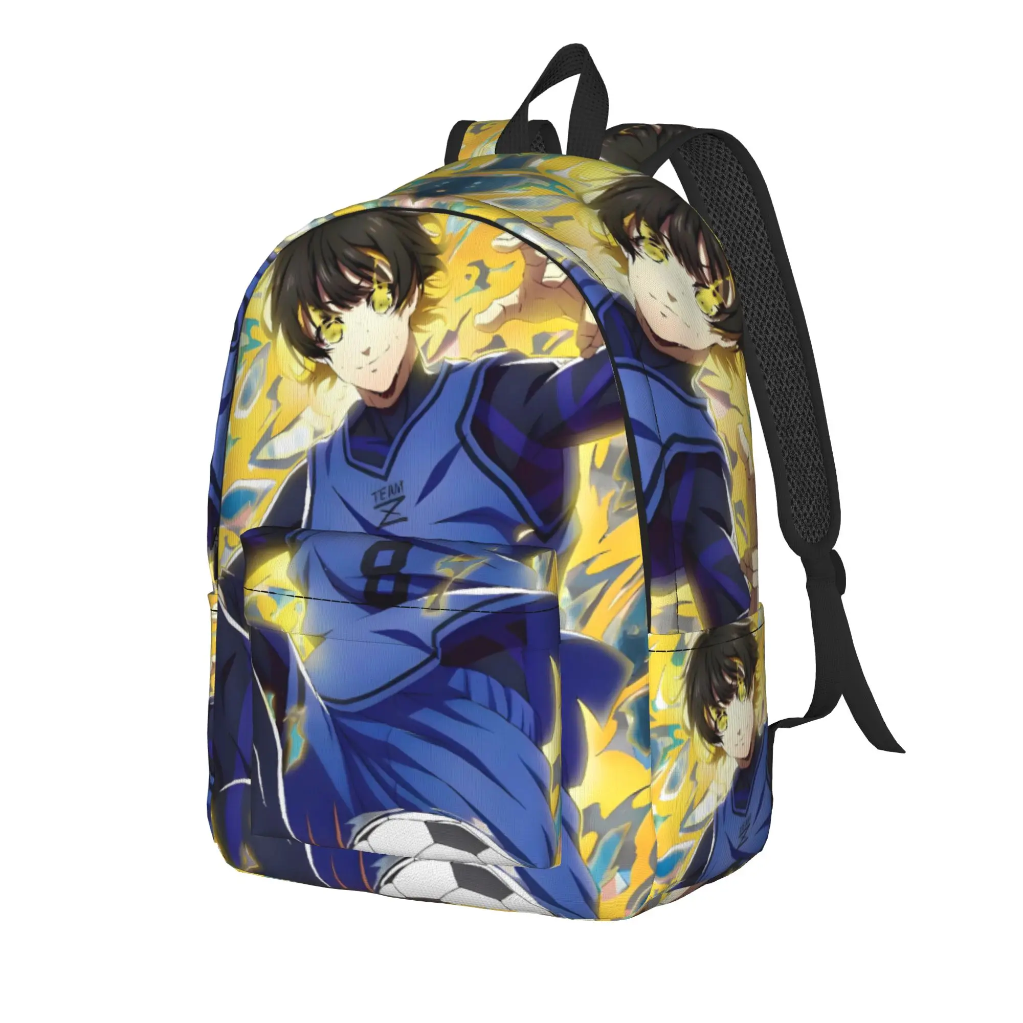 Blue Locks Backpack  Novelty Backpacks Boy Girl Travel Soft High School Bags High Quality Rucksack