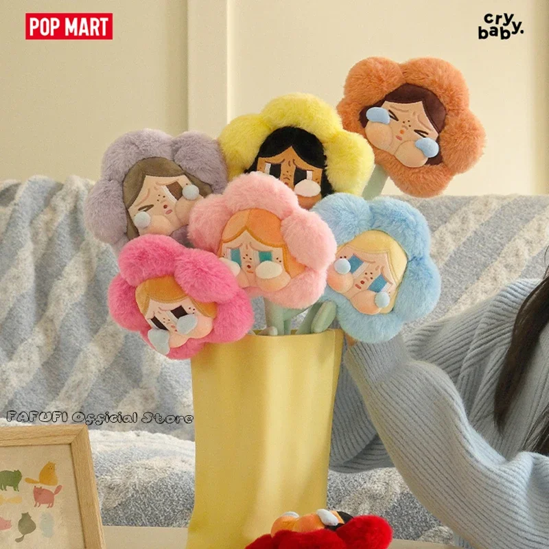 Pop Mart Crybaby Sad Club Series-Plush Flower Blind Box Mystery Box Toys Doll Cute Anime Figure Ornaments Gift Collection