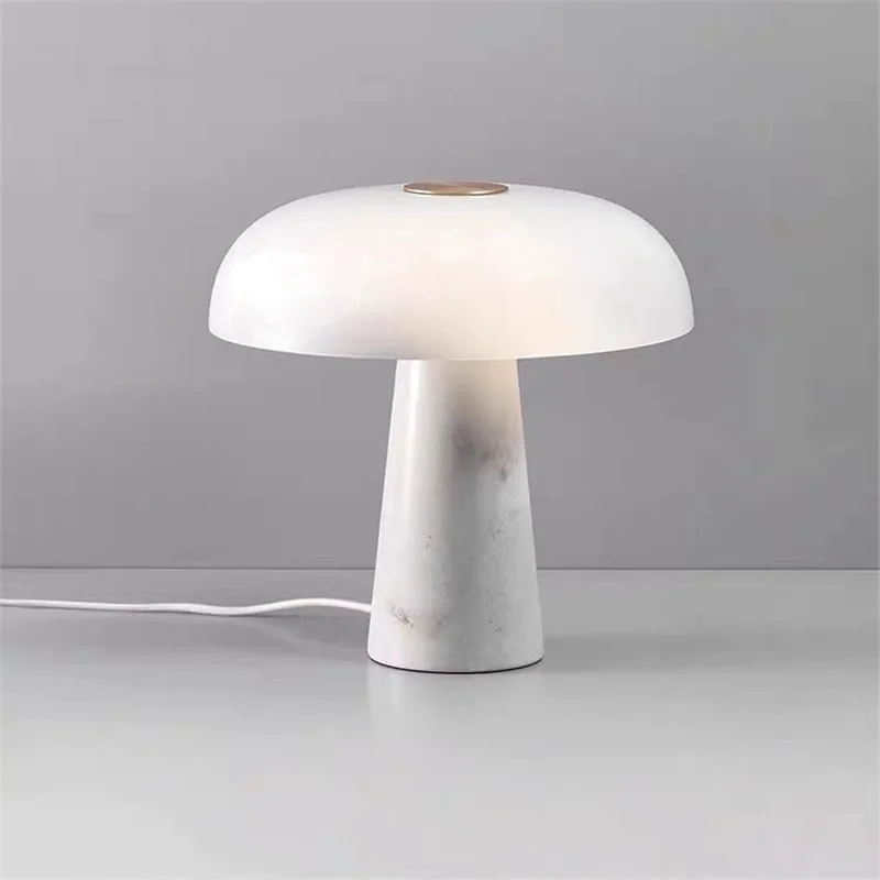 Modern simple marble bedroom bedside living room study model room glass light luxury desk lamp