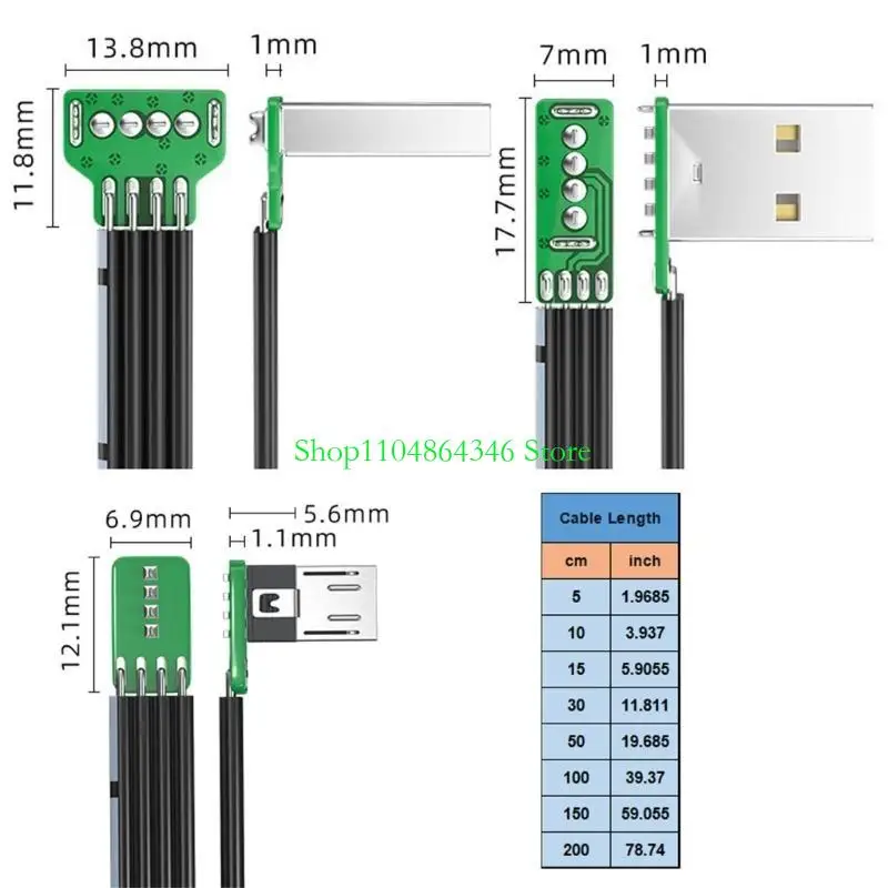 5asd Efficient USB to Microed USB Connector Silicone Cable for Fast Charging and Data