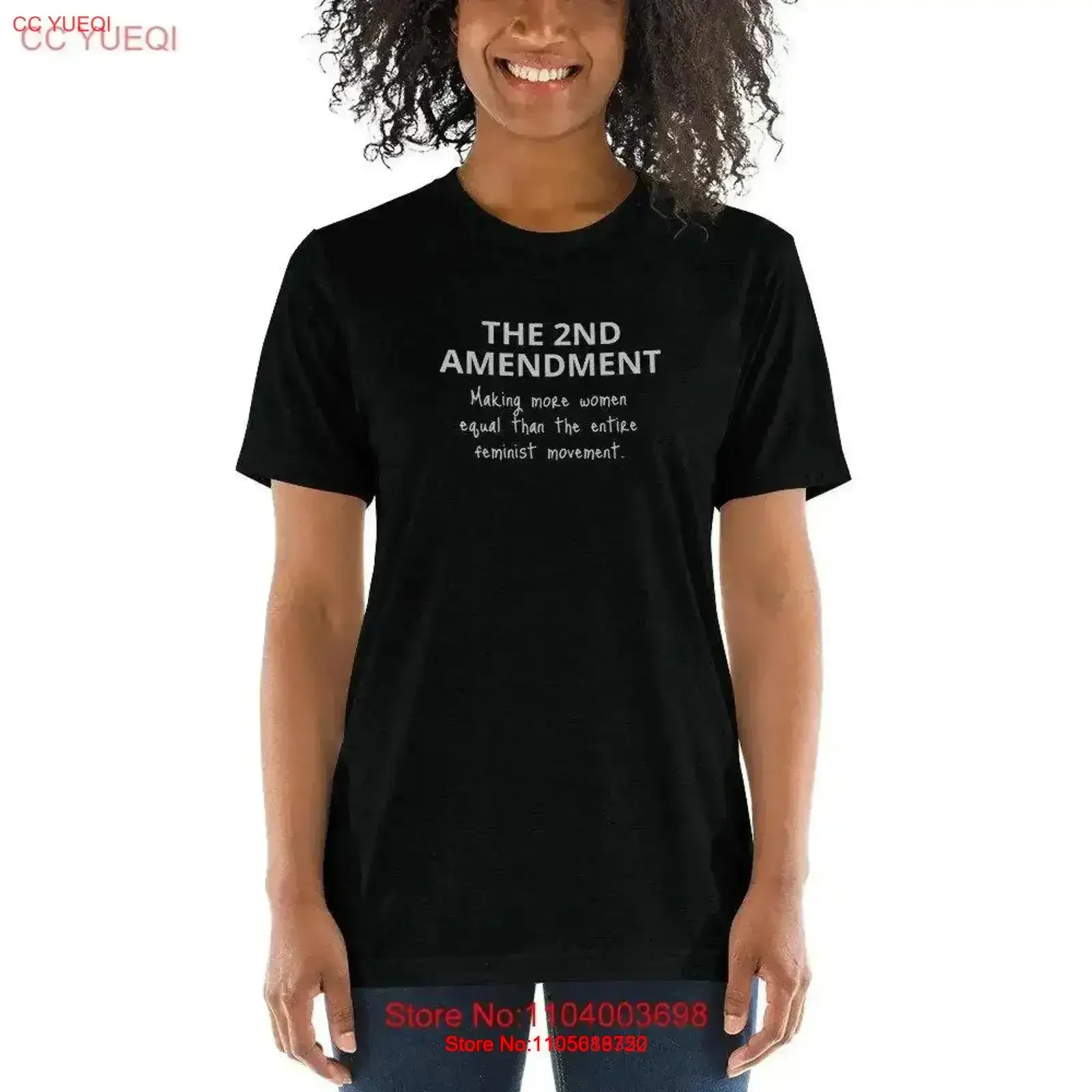 The 2nd Amendment Making More Women Equal T Shirt vintage Washed Stretched graphic Breathable Versatile Casual homme vintage