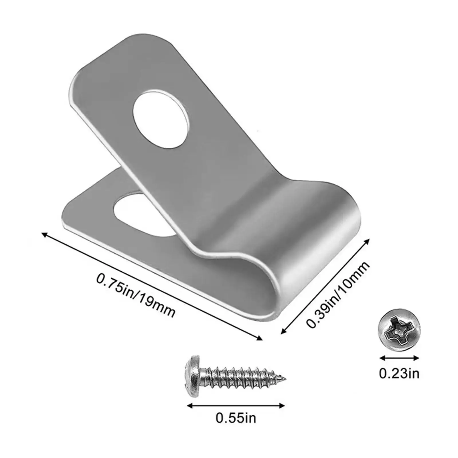 Stainless Steel Wire Fence Clips with Tightening Screws for Wood Metal Posts Farm Ranch Garden Mounting Hardware