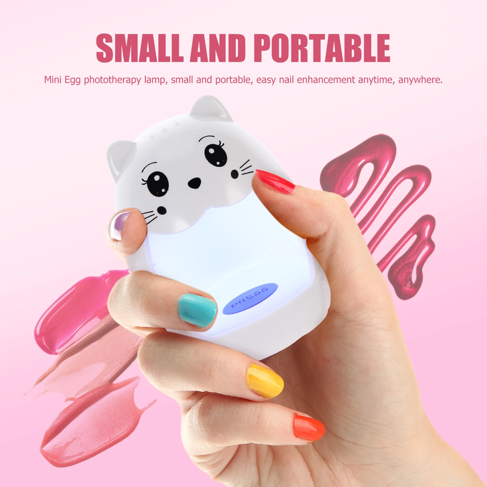 

1set 1Set Portable Led Lamp For Gel Polish Drying Reusable Usb Art Light Quick-Dry Nail Machine Durable Nail Dryer Professional