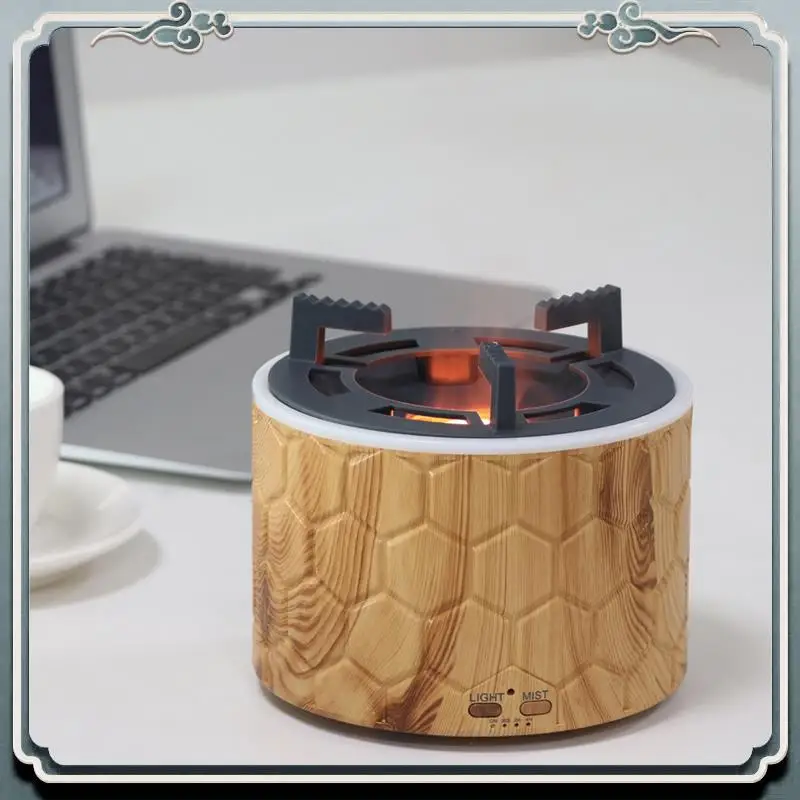 

Durable Aromatherapy Machine Wood Flame Gas Stove Shape Aromatherapy Machine For Home Decoration Aromatherapy Humidification US