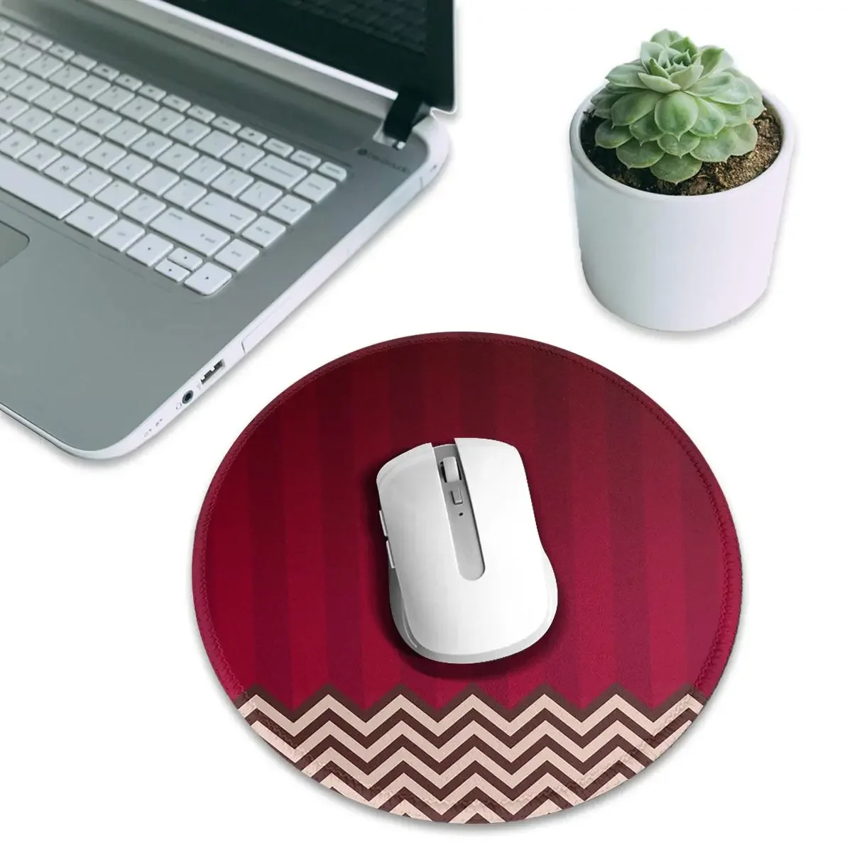 Twin Peaks Red Room Round Mouse Pad Computer Keyboard Mouse Mat Gaming Laptop Desk Mat Office Table Mats