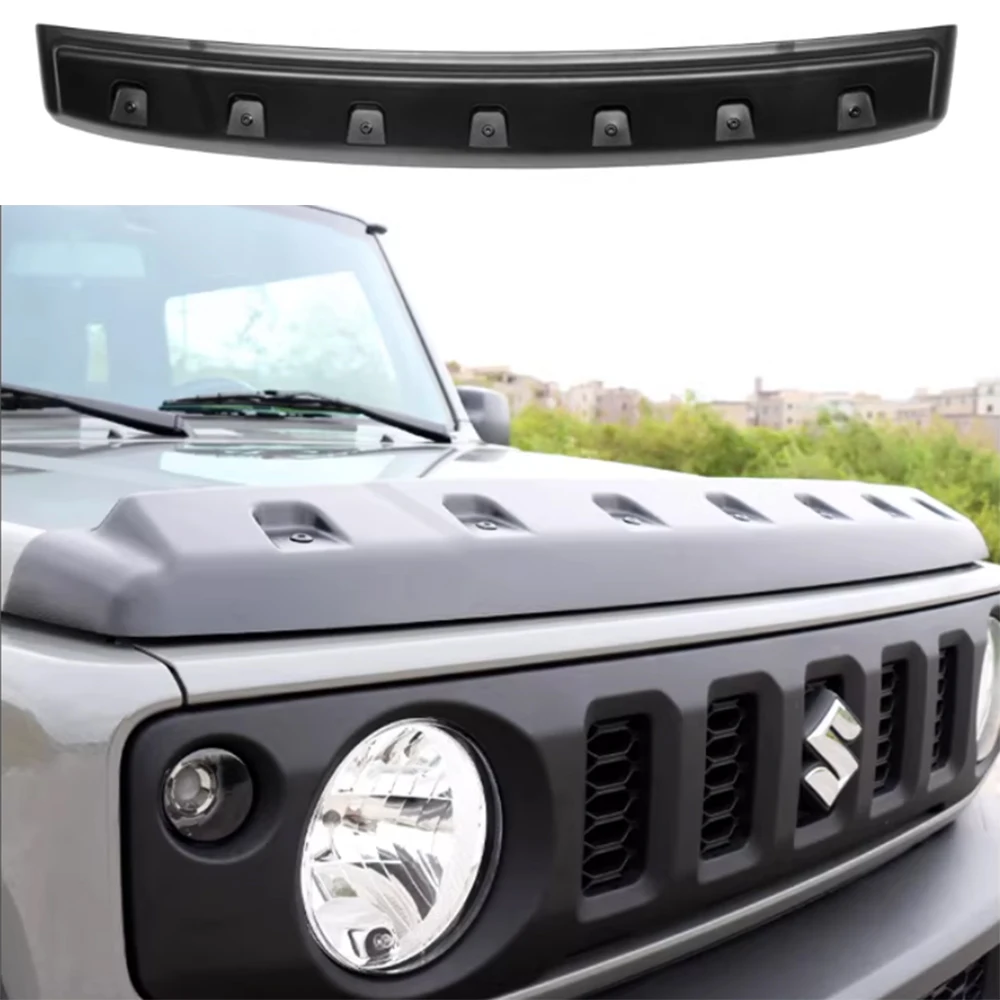 Lantsun JMN141 Front Hood Sand Stone Guard Block Acrylic Engine Hood Bezel Cover Protector for Jimny JB74 2019-2026, 3/5Door