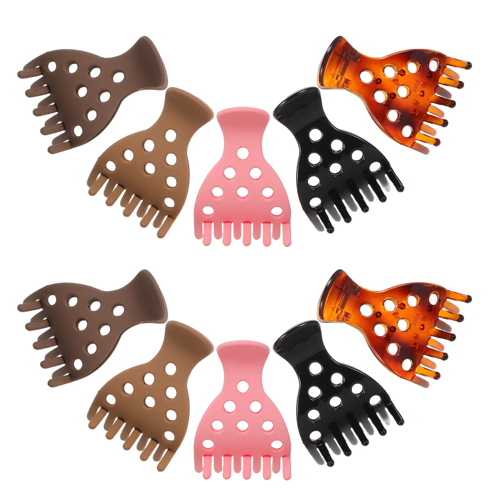 

10Pcs Strawberry Hair Clips Root Lifter Claw Clips Non-Slip Shark Clip Heatless Volumizing Styling Clamps Women Hair Accessories