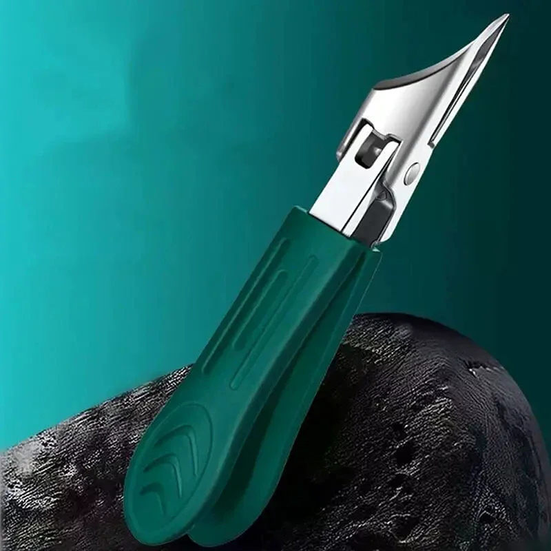 منحني مسمار المقص الفولاذ المقاوم للصدأ أظافر وأظافر المقص القواطع المضادة للرذاذ مزيل الجلد الميت أظافر المقص القواطع #2