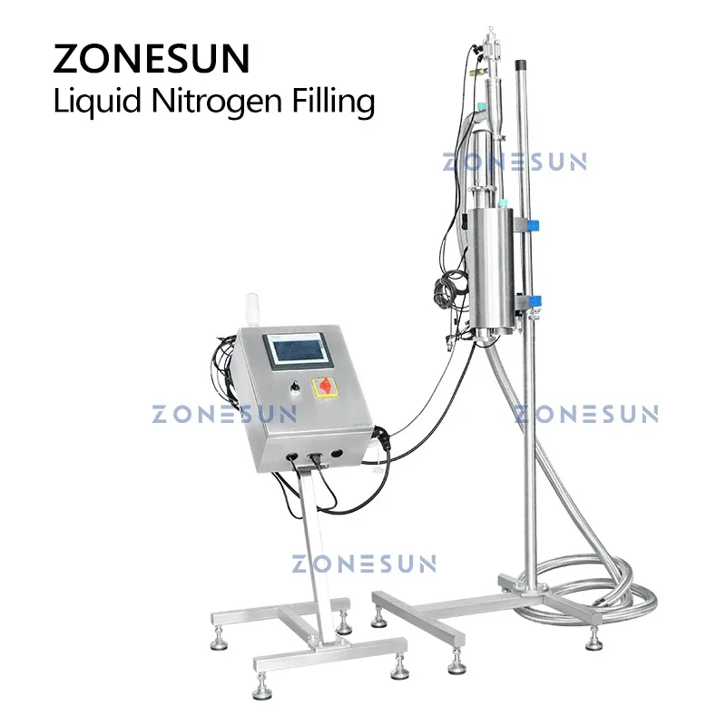 Zonesun ZS-LN01 máquina de enchimento de nitrogênio líquido anti oxidação desoxidar para produtos alimentícios bebidas garrafas de água de suco à prova de umidade