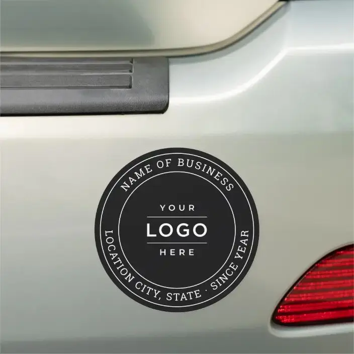 Customized Weather-Resistant Die Cut Magnetic Decal Optional Sign Sticker Bumper Car Magnet Sticker