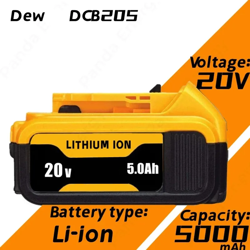 

Aokaidikui 20V/18V 5000mAh Replacement Battery Compatible with Dewalt DCB200 DCB203 DCB204 DCD780 DCD785 Li-ion Battery Tools