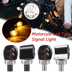Mini Led Motorcycle Turn Signal Light Indicators Blinker Lights Amber Flasher Signal Lamp Clignotant Moto For Dirt Bike 12V