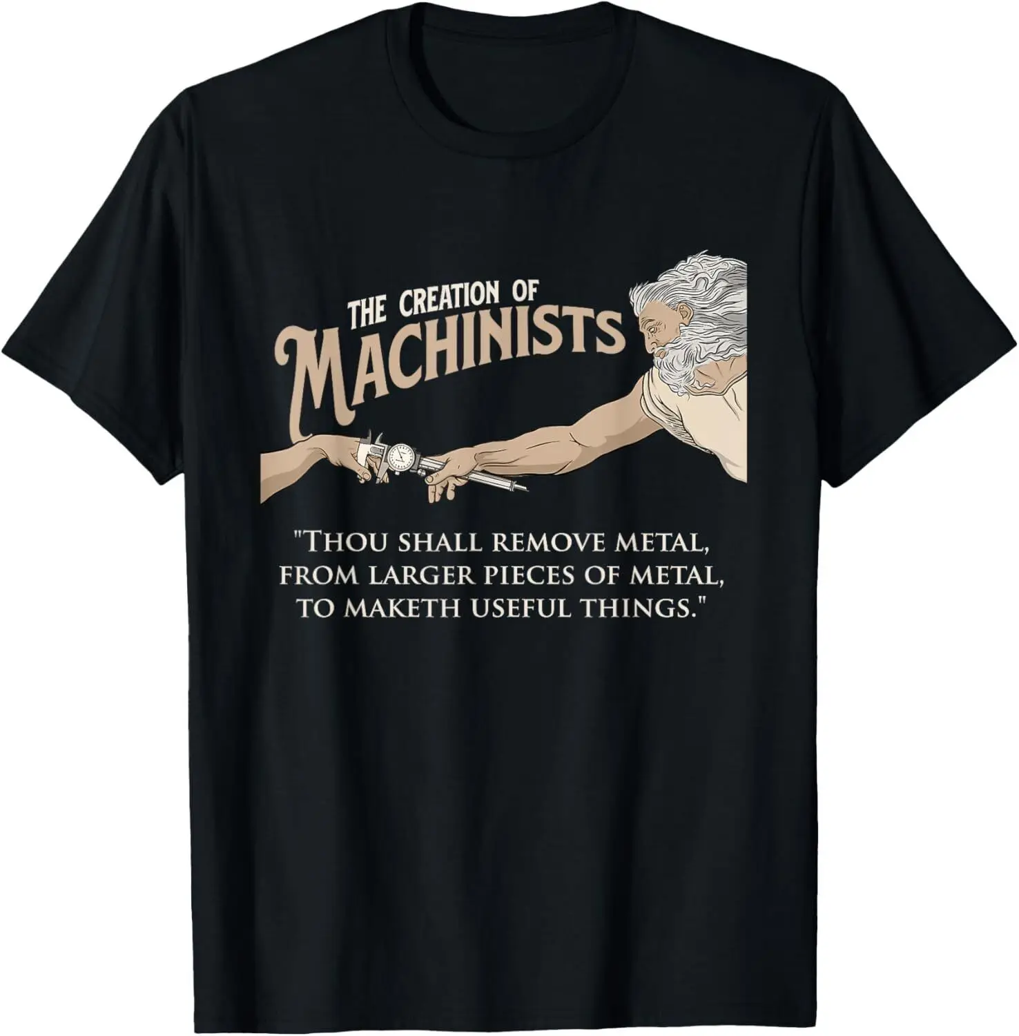 The Creation Of Machinists - CNC Milling Machine Operator T-Shirt Hoodie