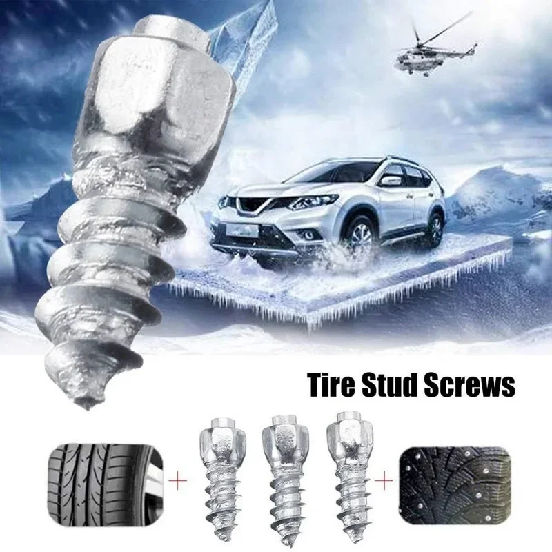 Universal Car Tire Studs Anti-Slip Screws Nails Auto Motorcycle Bike Truck Off-road Tyre Anti-ice Spikes Snow Sole Tire Cleats