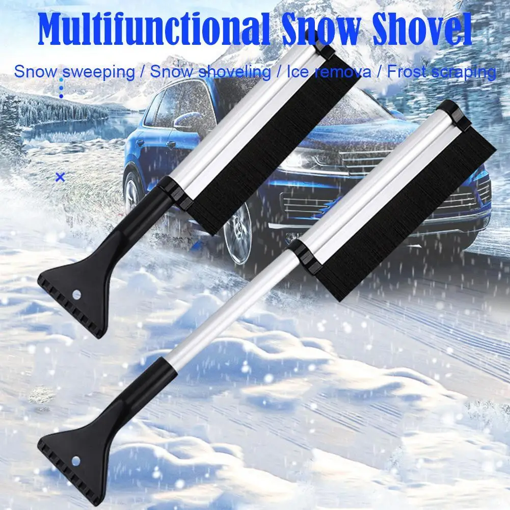 

Car Windshield Wiper, Snow Removal Brush, Snow Shovel, Extendable Stainless Steel Cleaning Tool, Broom Cleaning Accessories