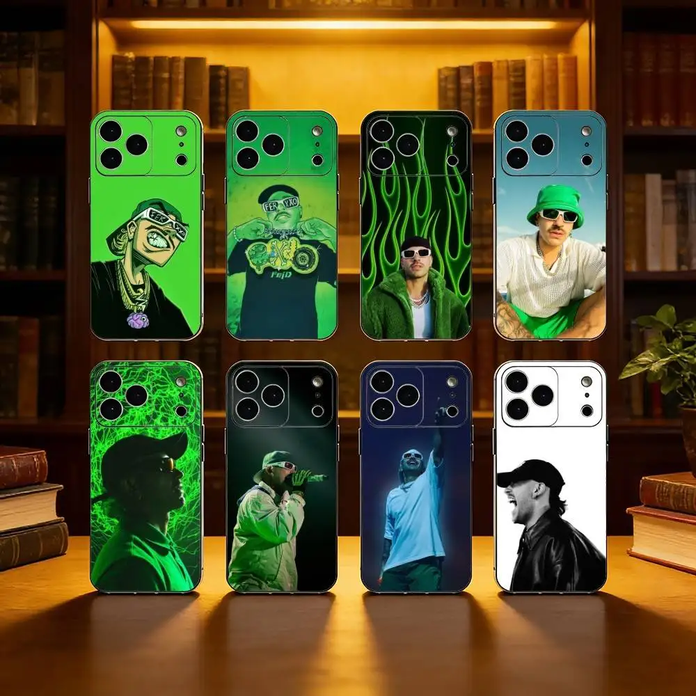 

S-Singer F-Feid N-Normal Phone Case For iPhone 17,16,15,14,13,12,11 Plus,Pro Max,Soft Silicone Cover