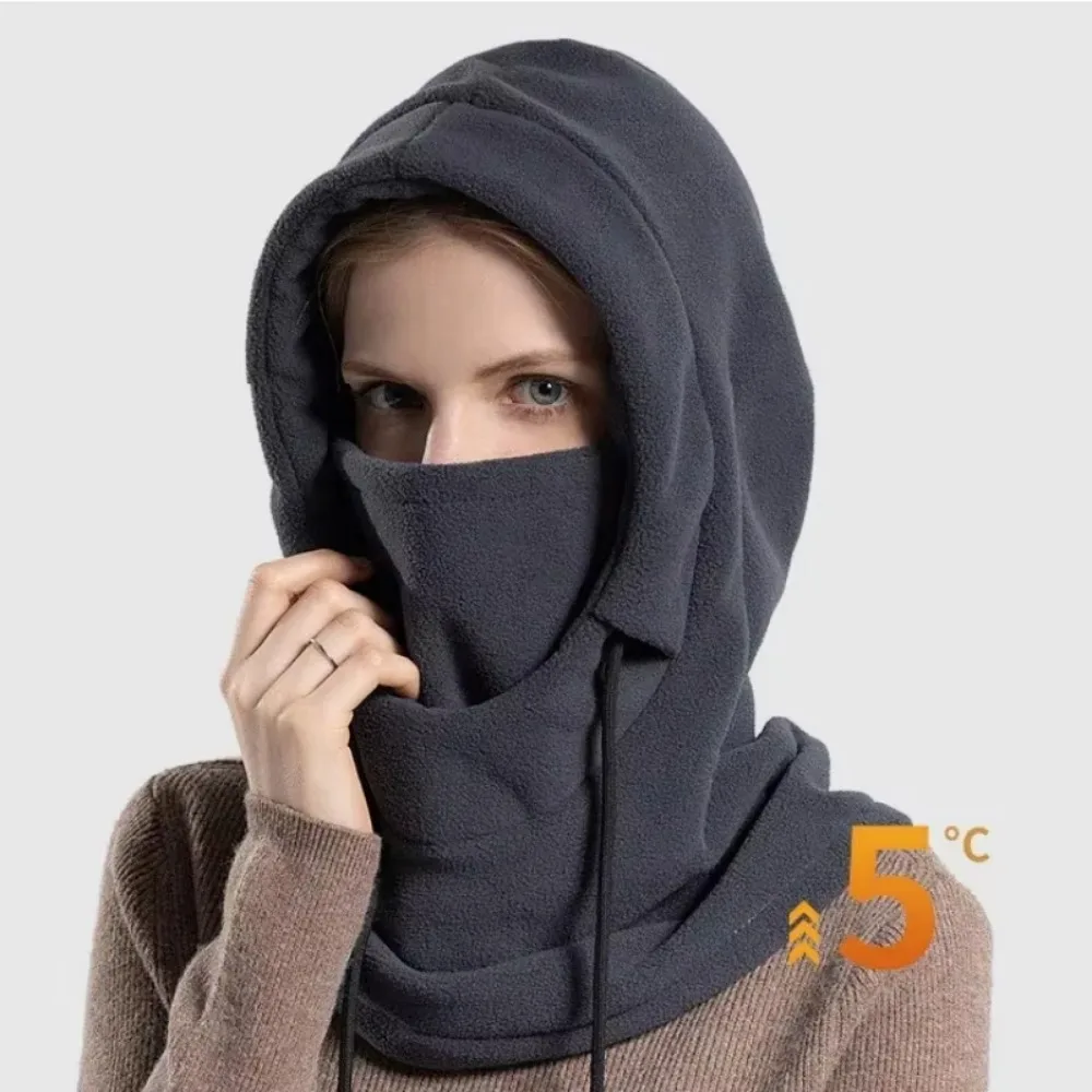 Gorro cálido de invierno 3 en 1 con máscara y cuello pasamontañas a prueba de viento para hombres y mujeres artesanía enmascarada costura tejido protección contra el clima frío