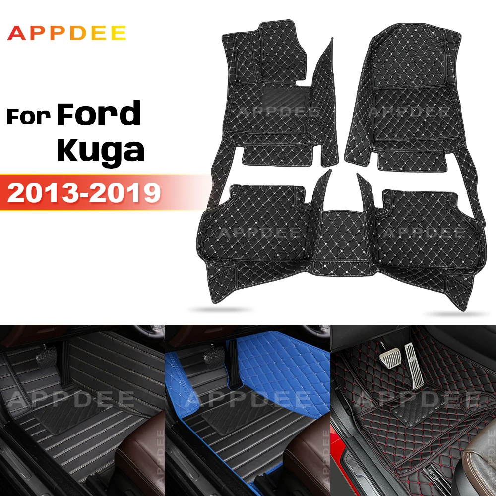 

Автомобильные коврики для Ford Kuga 2013 2014 2015 2016 2017 2018 2019 на заказ, подушечки для ног, автомобильный ковер, аксессуары для интерьера