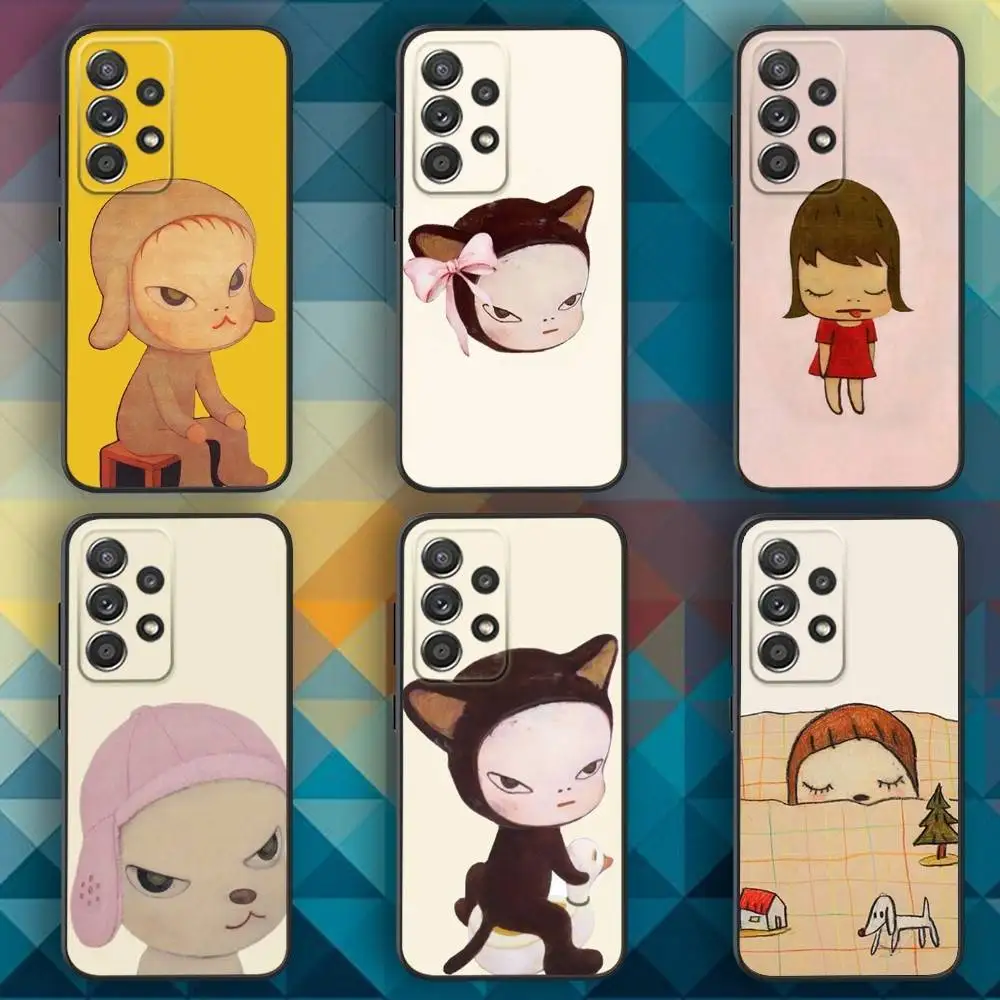 

Y-Yoshitomos Art N-Nara Phone Case For Samsung S25,S24,S21,S22,S23,S30,Ultra,S20,Plus,Fe,Lite,Note,10,9,5G Black Cover