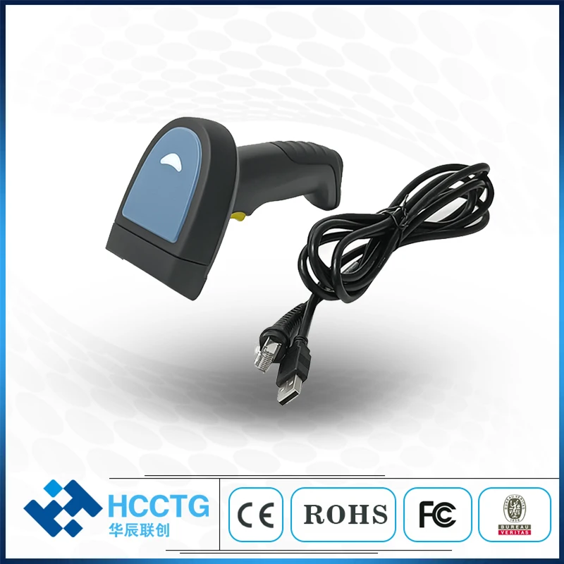 Passport Reader MRZ Code Mobile Barcode Gun Scanner Industria Barcode Qr Code Scanner (HS-6201GHD)