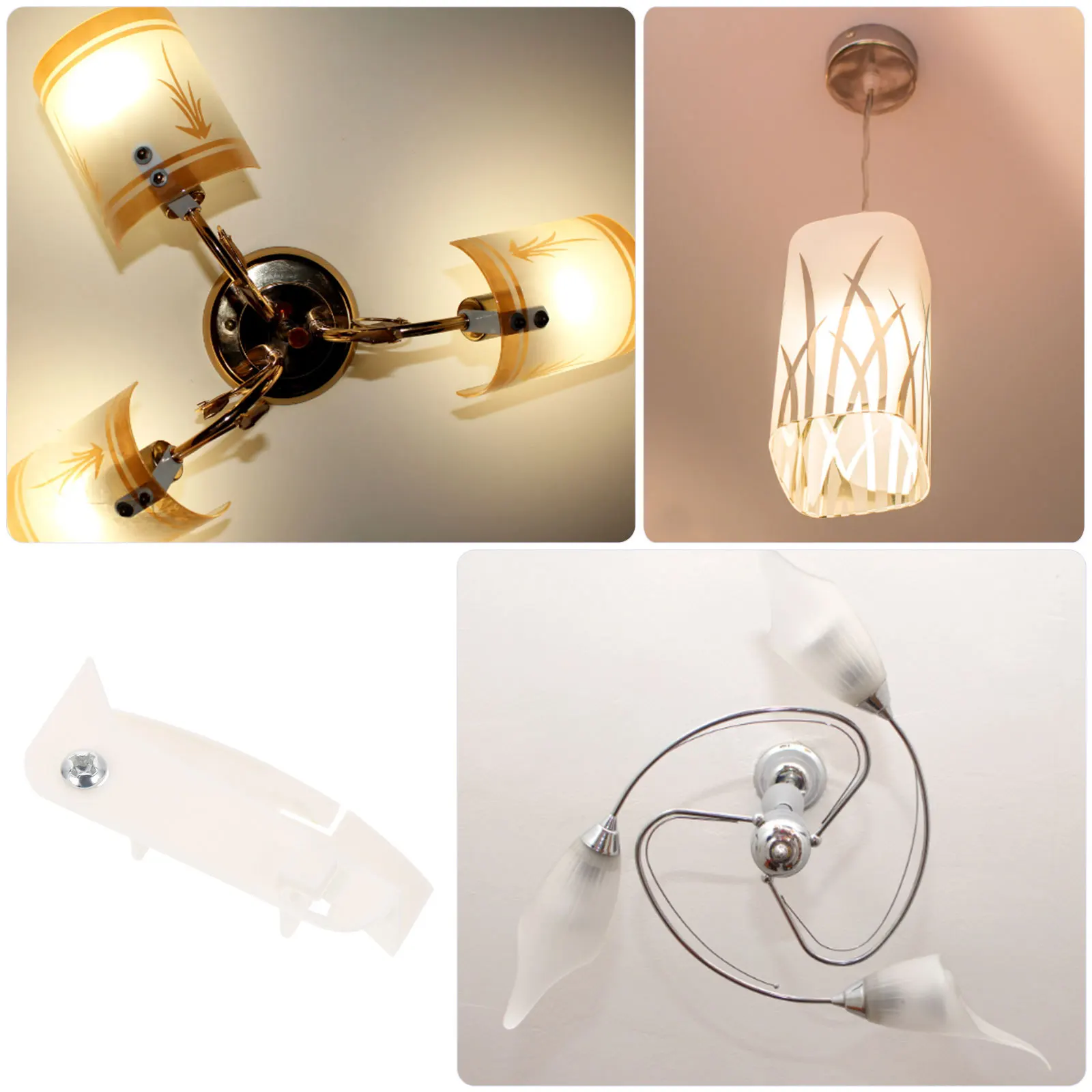 

25Pcs Ceiling Lamp Rotary Buckles Heavy Duty Plastic Fixing Clasps for Light Plates Secure Fastening Home Lighting Repair Kits