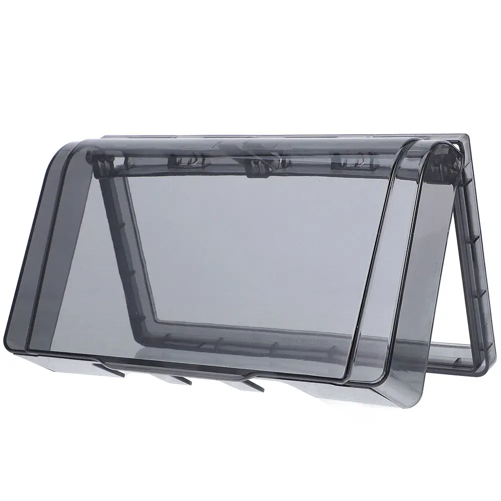 

Водонепроницаемый защитный кожух для розетки, для дома, для ванной комнаты, настенный, защита от брызг, легко устанавливается