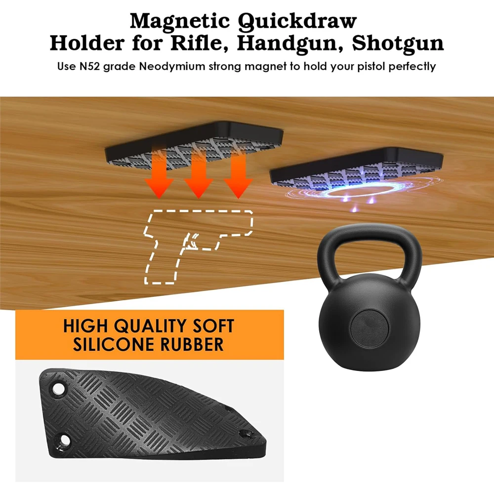 Soporte magnético pistola con recubrimiento de goma para coche - imagen 5
