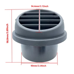 Parking Diesel Heater Air Circulation Valves 90mm Auto Heater Ducting Warm Air Vent for Eberspacher Webasto Truck Auto Parts
