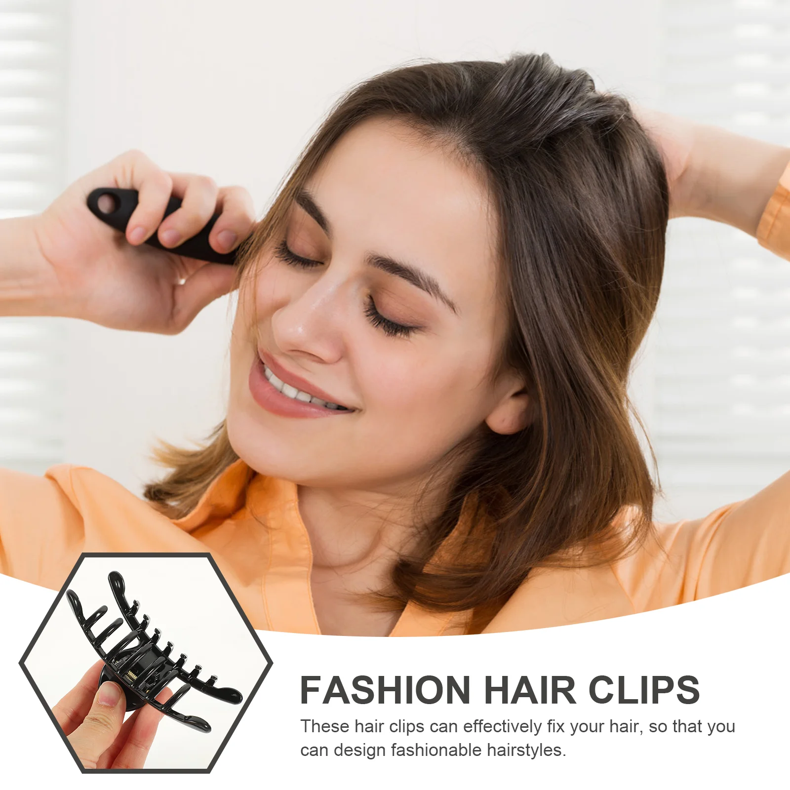 4 pçs feminino plástico grande clipe de cabelo garras mandíbula hairgrip para mulheres e meninas (preto) garra clipes de cabelo garra braçadeira