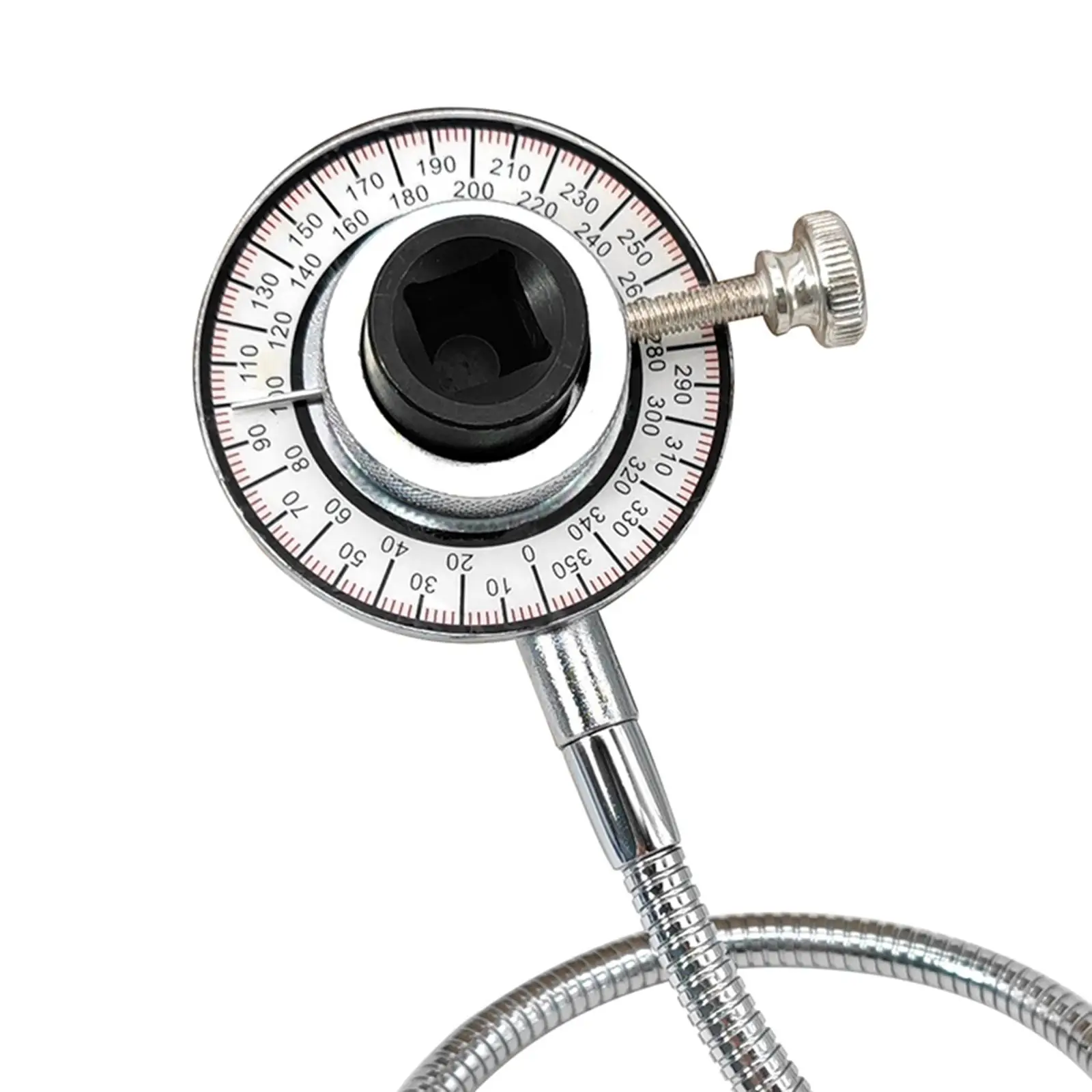 

Steel Torque Angle Meter 1/2" Drive Wrench Angle Gauge Flexible 20in Arm