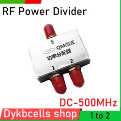 DC-1-500Mhz RF Power Divider 1 TO 2 RF Power Splitter Combiner VHF UHF FM Walkie-talkie 433Mhz ransmitter Ham Radio Amplifier