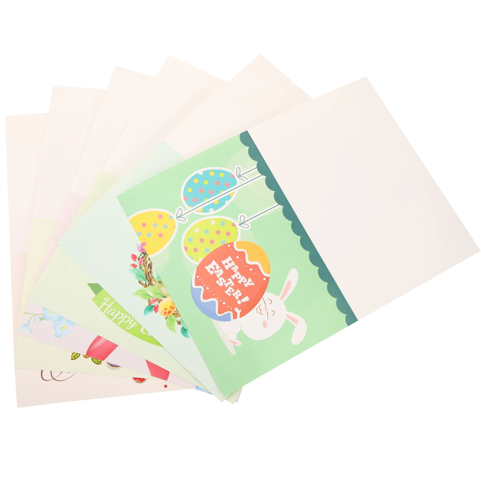

2Sets Easter Greeting Cards Premium Thick Paper Blessing Card Set for Family Friends Happy Holiday Wishes Bright Clear Print