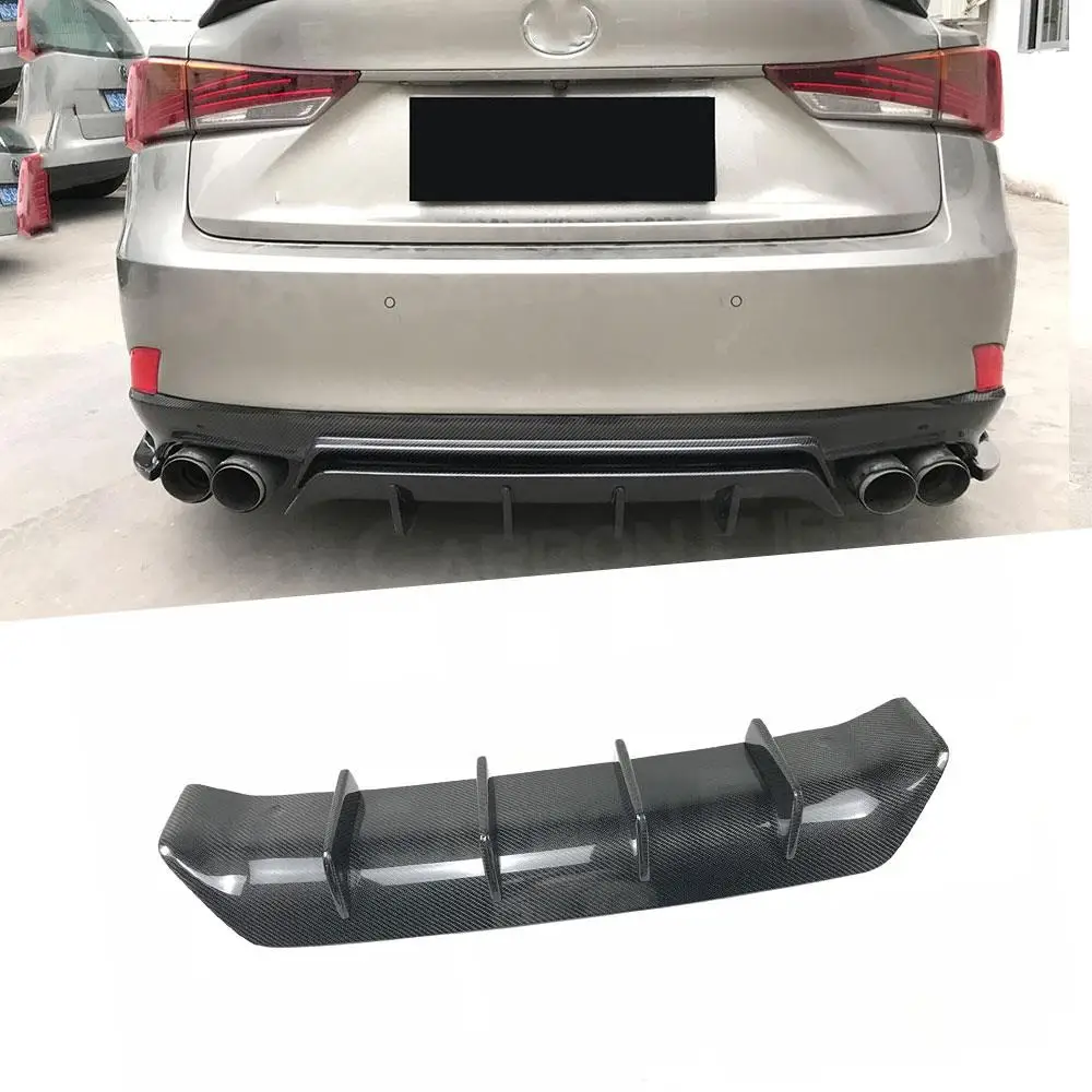 

Carbon Fiber/FRP Car Rear Bumper Lip Diffuser Bumper Protector for LEXUS IS300 IS350 IS F Sport Sedan 4 Door 2017-2018