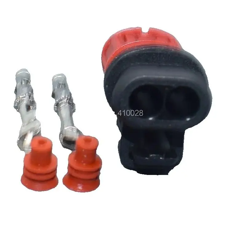 worldgolden 2pin Auto Connector  Wire Harness Electrical Waterproof Connector 2Ways Female 1337245-3