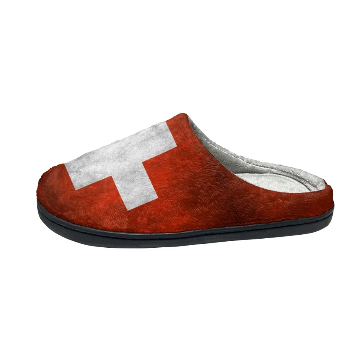 2023 Winter warme Hausschuhe Männer Innen schuhe Schweiz Flagge lässig Sneaker für zu Hause Baumwolle Slipper weiche warme Slipper