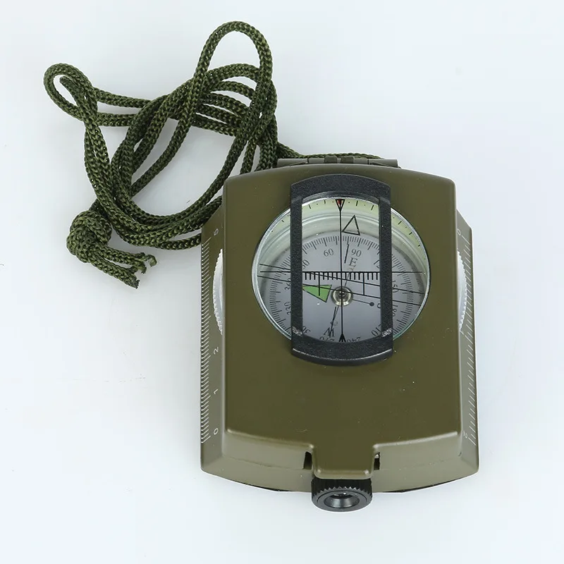 New Professional Military Army Metal Sighting Compass Clinometer Camping Outdoor Tools Multifunction Compass