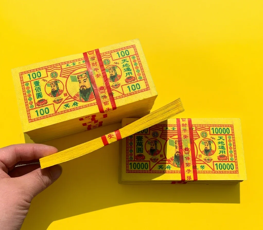 Ancestor Money Sets 70pcs Joss Paper Money Ghost Money Chinese Sacrificing Accessory Heaven Bank Note Ancestor Worship Paper