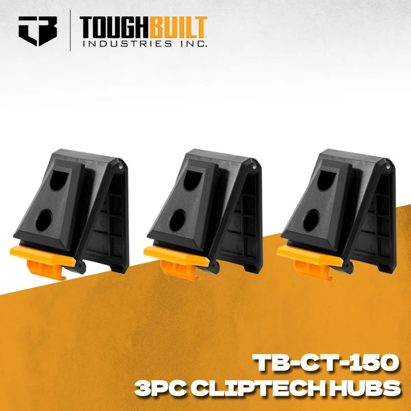 TOUGHBUILT TB-CT-150 3pc ClipTech Hubs Power Toughbuilt Tool Accessories ClipTech Hubs